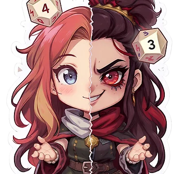 Artwork thumbnail, Gemini DM – Unpredictable Dungeon Master Sticker by RpgTools