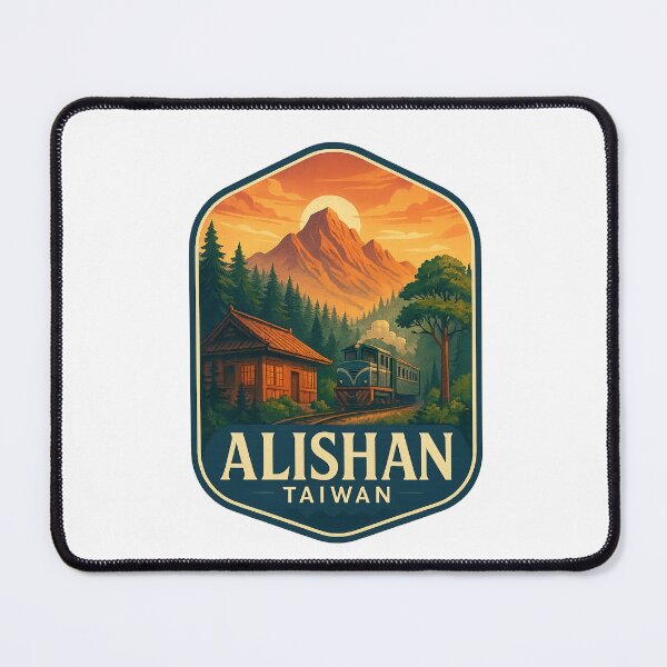 Item preview, Sunrise at Alishan Forest Railway and Mountains, Taiwan designed and sold by Aryabek.