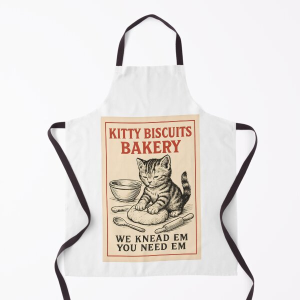 Item preview, Funny Kitty Biscuits Bakery Shirt, We Knead Em You Knead Em Shirt, Cat Owner Tee, Cute Cat Baking Shirt, Humorous Bakery Cat designed and sold by THREE LITTLE BEANS.