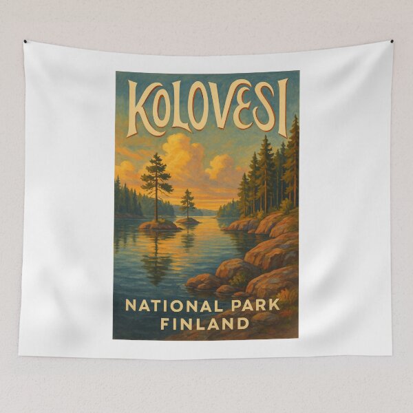 Item preview,  Tranquil Waterscape in Kolovesi National Park, Etelä-Savo, Finland designed and sold by Aryabek.