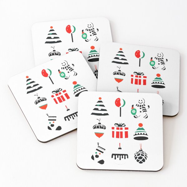 Item preview, 002 Festive Holiday Icons designed and sold by nikoart001.