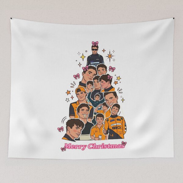 Item preview, Motorsport Christmas Fan Art Sticker | Racing Holiday Celebration Illustration designed and sold by Gurjeetpixelart.