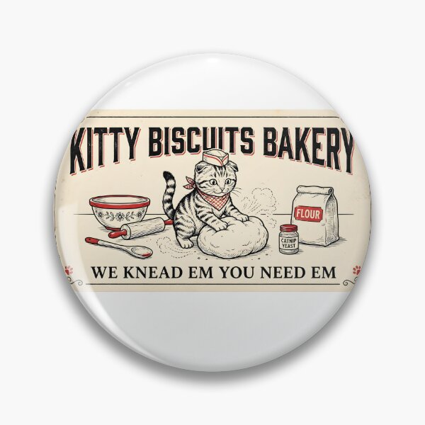 Item preview, Funny Kitty Biscuits Bakery Shirt, We Knead Em You Knead Em Shirt, Cat Owner Tee, Cute Cat Baking Shirt, Humorous Bakery Cat designed and sold by THREE LITTLE BEANS.