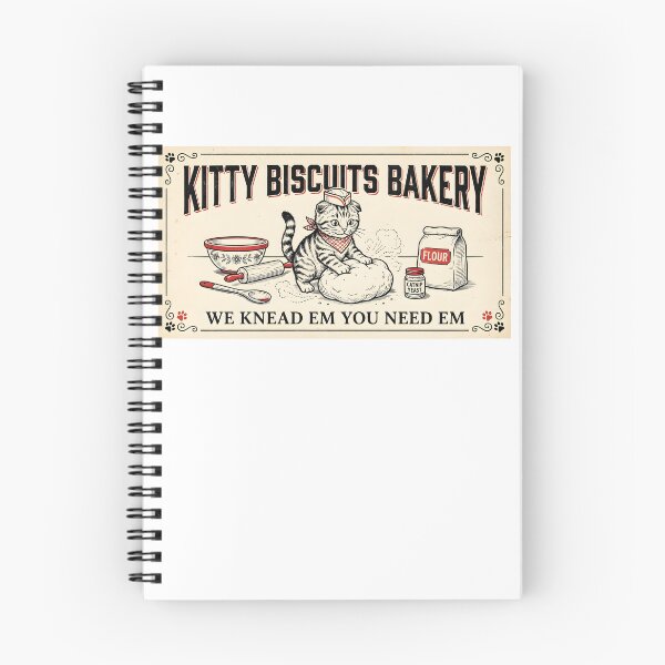 Item preview, Funny Kitty Biscuits Bakery Shirt, We Knead Em You Knead Em Shirt, Cat Owner Tee, Cute Cat Baking Shirt, Humorous Bakery Cat designed and sold by THREE LITTLE BEANS.