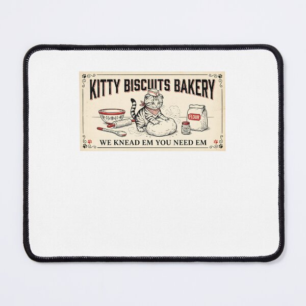 Item preview, Funny Kitty Biscuits Bakery Shirt, We Knead Em You Knead Em Shirt, Cat Owner Tee, Cute Cat Baking Shirt, Humorous Bakery Cat designed and sold by THREE LITTLE BEANS.