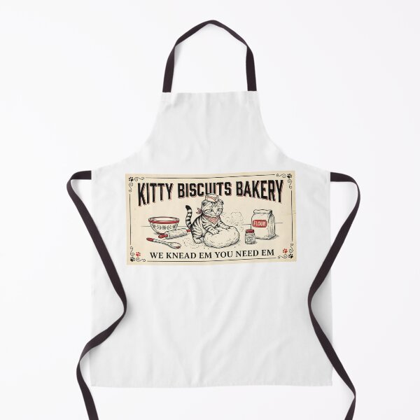 Item preview, Funny Kitty Biscuits Bakery Shirt, We Knead Em You Knead Em Shirt, Cat Owner Tee, Cute Cat Baking Shirt, Humorous Bakery Cat designed and sold by THREE LITTLE BEANS.