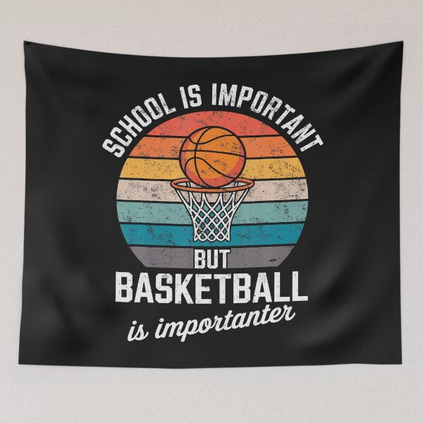 Item preview, Vintage School Is Important But Basketball Is Importanter designed and sold by ArleneJene.