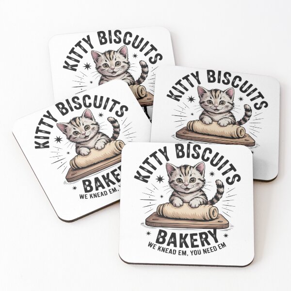 Item preview, Funny Kitty Biscuits Bakery Shirt, We Knead Em You Knead Em Shirt, Cat Owner Tee, Cute Cat Baking Shirt, Humorous Bakery Cat designed and sold by THREE LITTLE BEANS.