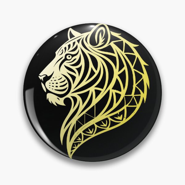 Item preview, Tribal Tiger Illustration With Warm Gradient designed and sold by VikArtStudio.