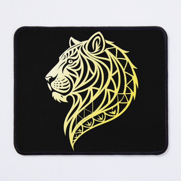 Item preview, Tribal Tiger Illustration With Warm Gradient designed and sold by VikArtStudio.