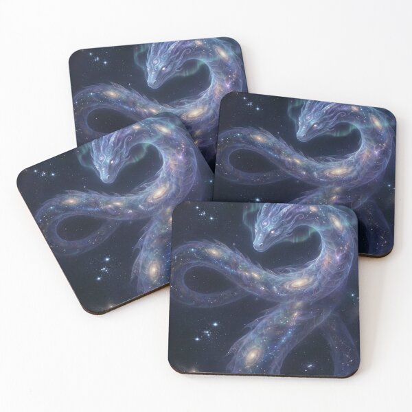 Item preview, Cosmic Dragon Galaxy Space Art - Celestial Serpent Universe Mystical Fantasy Design designed and sold by VibeCraftique.