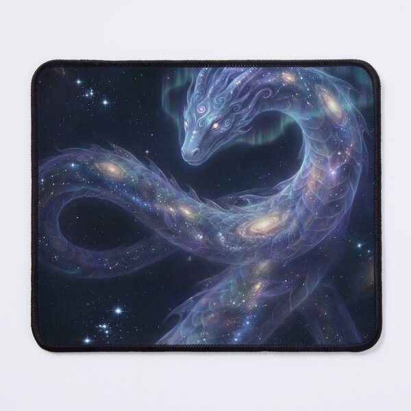 Item preview, Cosmic Dragon Galaxy Space Art - Celestial Serpent Universe Mystical Fantasy Design designed and sold by VibeCraftique.