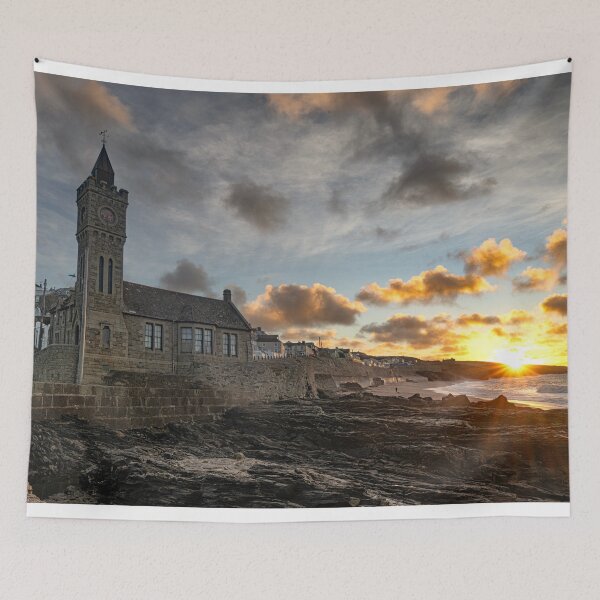Item preview, Porthleven Harbour at dawn designed and sold by kathleenjean.