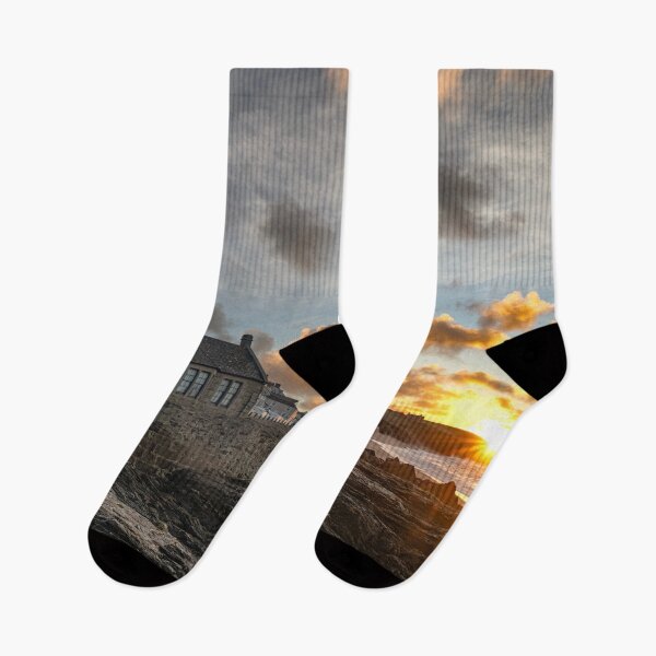 Item preview, Porthleven Harbour at dawn designed and sold by kathleenjean.