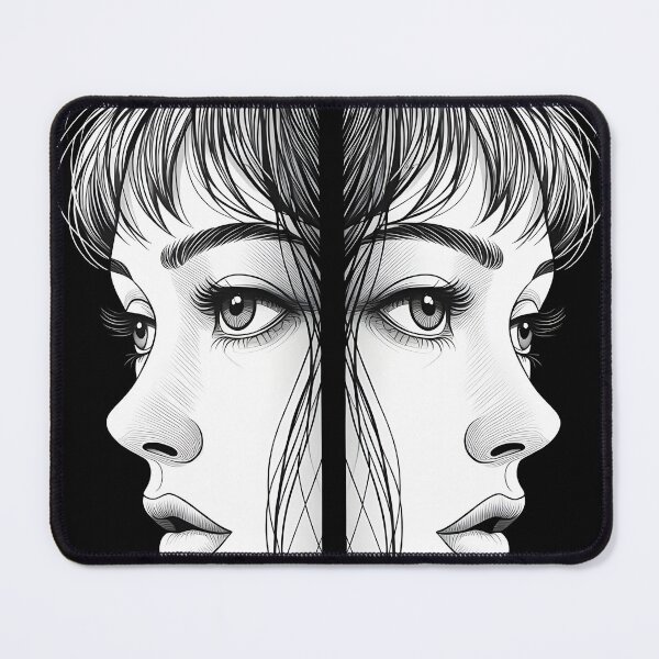 Item preview, Mirrored Female Faces Illustration designed and sold by Rostislav Bouda.