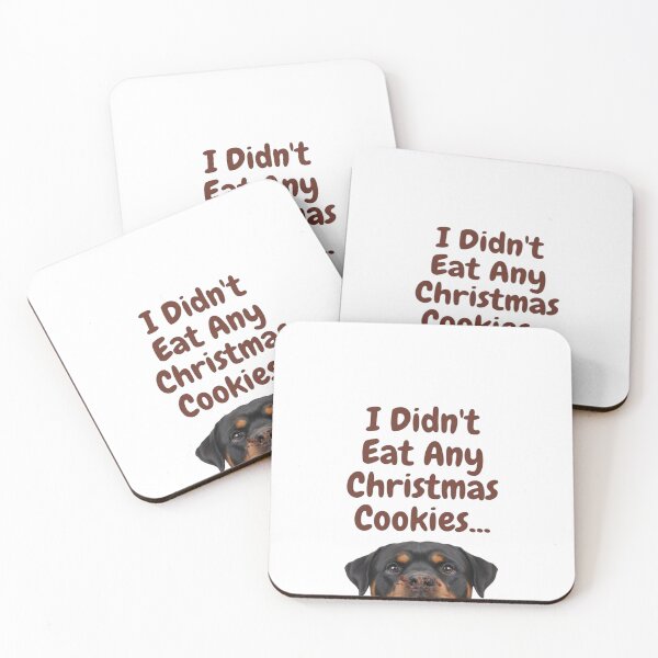 Item preview, I Didn't Eat Any Christmas Cookies Christmas Dog #1 designed and sold by creativerooney.