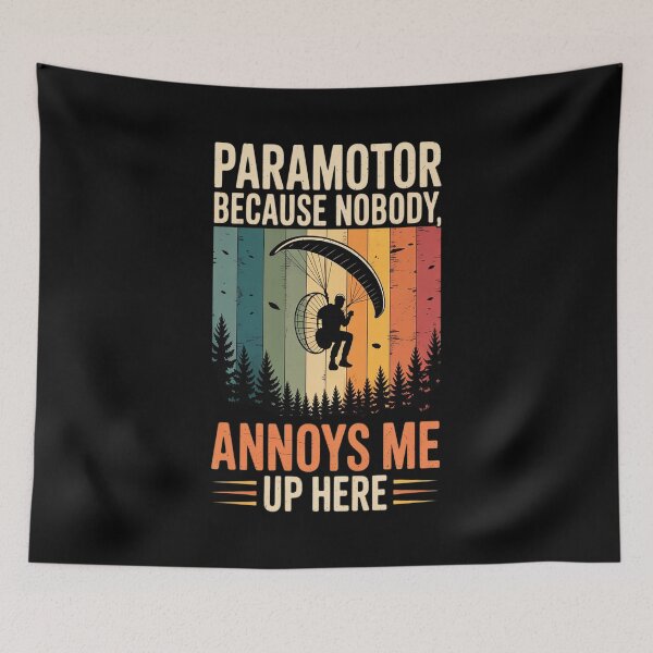 Item preview, Paragliding Paramotor Retro Vintage Parachute Paragliders  designed and sold by KonopikaaArt.