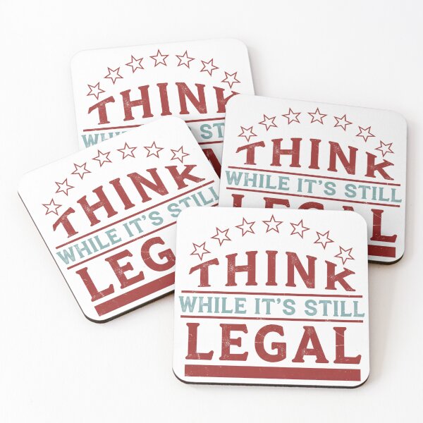 Item preview, Think While It's Still Legal Shirt, Funny Political, Freedom Shirt, Patriotic  designed and sold by THREE LITTLE BEANS.