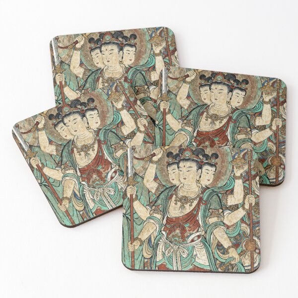Item preview, Ancient Three-Headed Nezha Guardian Deity Mural designed and sold by zzz888.
