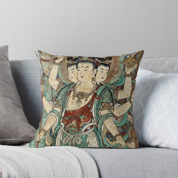 Item preview, Ancient Three-Headed Nezha Guardian Deity Mural designed and sold by zzz888.