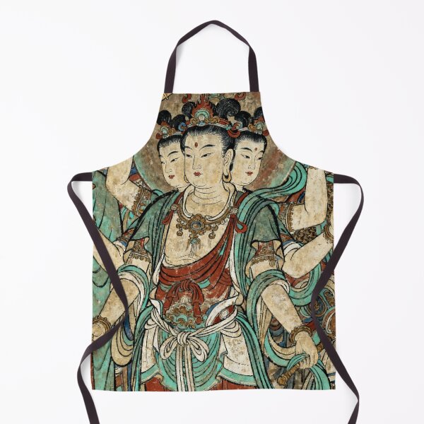 Item preview, Ancient Three-Headed Nezha Guardian Deity Mural designed and sold by zzz888.