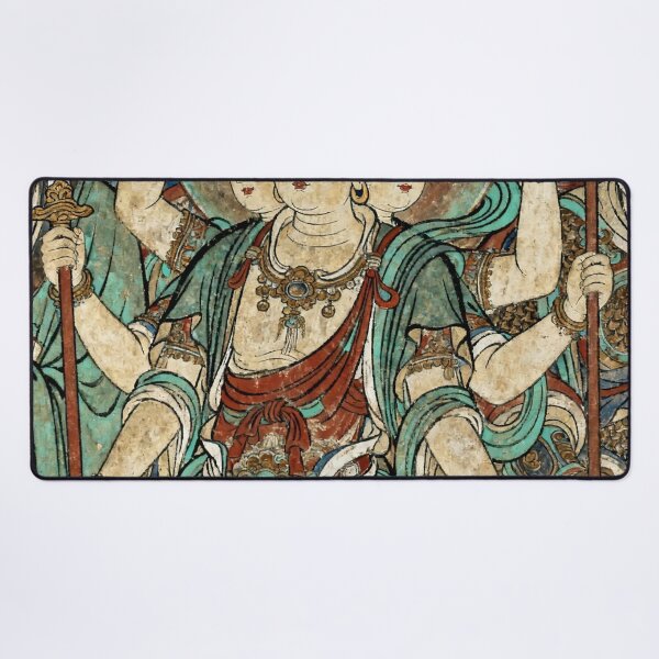 Item preview, Ancient Three-Headed Nezha Guardian Deity Mural designed and sold by zzz888.