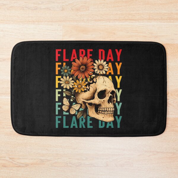 Item preview, Flare Day Fibromyalgia Dysautonomia Skull Invisible Illness designed and sold by ArleneJene.
