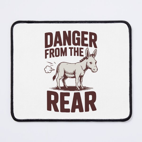 Item preview, Funny Donkey Saying Danger From The Rear designed and sold by IDesiwork ⭐⭐⭐⭐⭐.