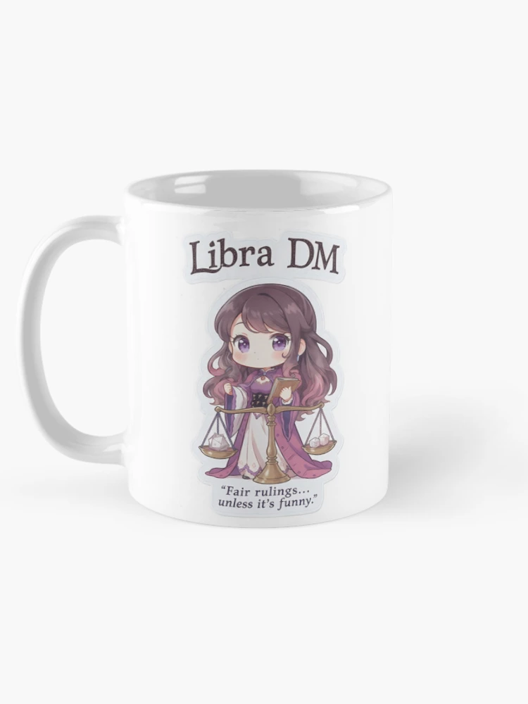 Thumbnail 5 of 6, Coffee Mug, Libra DM – Balanced Dungeon Master Sticker designed and sold by RpgTools.