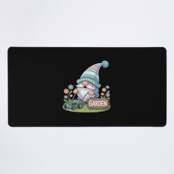 Item preview, Lawn Mowing Gnome Gardener designed and sold by Elenasriveras.