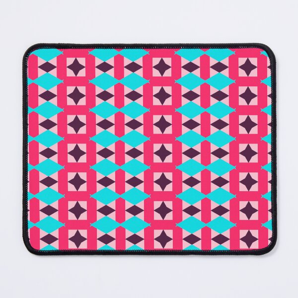 Item preview, Beautiful Chevron Star Herringbone Geometric Abstract Pattern Blue Pink designed and sold by RoyalStarsPatts.