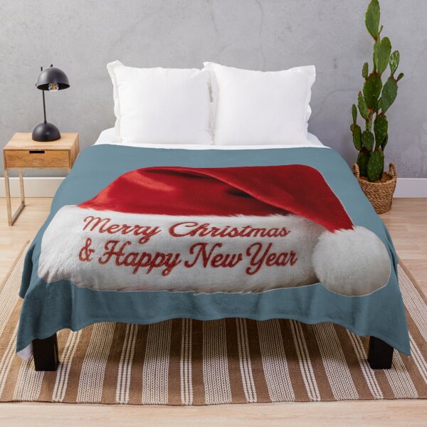 Item preview, Merry Christmas & Happy New Year Santa Hat Illustration designed and sold by DroolWorthyUS.