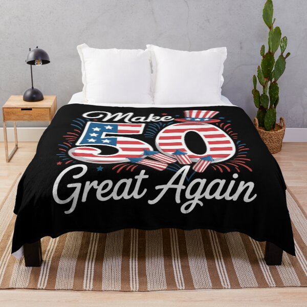 Item preview, Make 50 Great Again 50Th Birthday American Flag designed and sold by Elenasriveras.