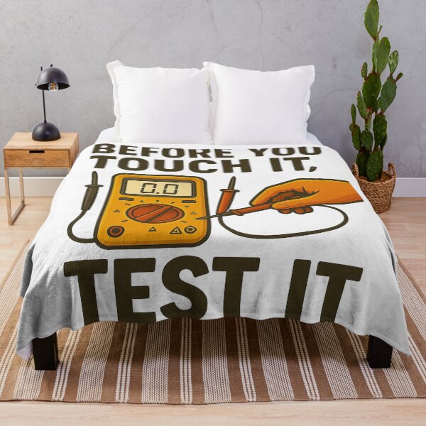 Item preview, Before You Touch It, Test It – Electrical Safety Awareness Design designed and sold by Badegi Tradings.