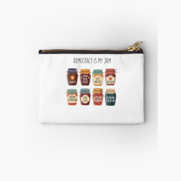 Item preview, Democracy Is My Jam Shirt, Pro Democracy Graphic Tee with Equality Voting Rights and Civil Justice Jars, Political Statement designed and sold by THREE LITTLE BEANS.