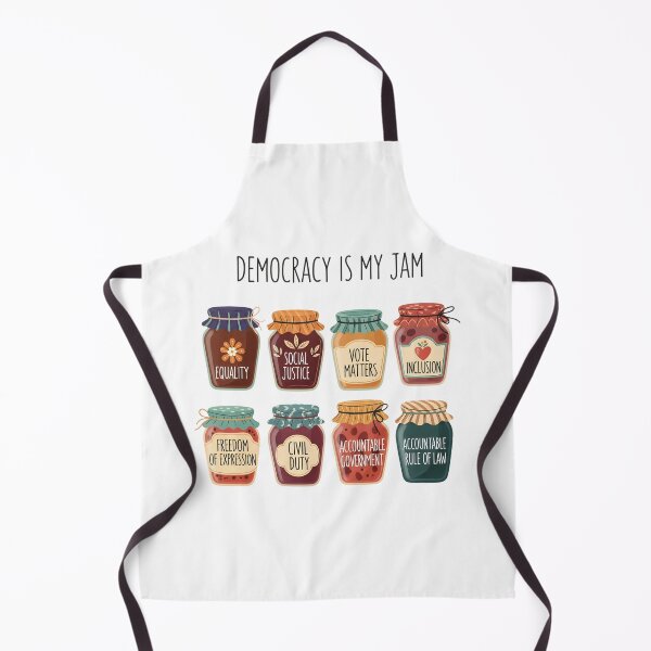 Item preview, Democracy Is My Jam Shirt, Pro Democracy Graphic Tee with Equality Voting Rights and Civil Justice Jars, Political Statement designed and sold by THREE LITTLE BEANS.