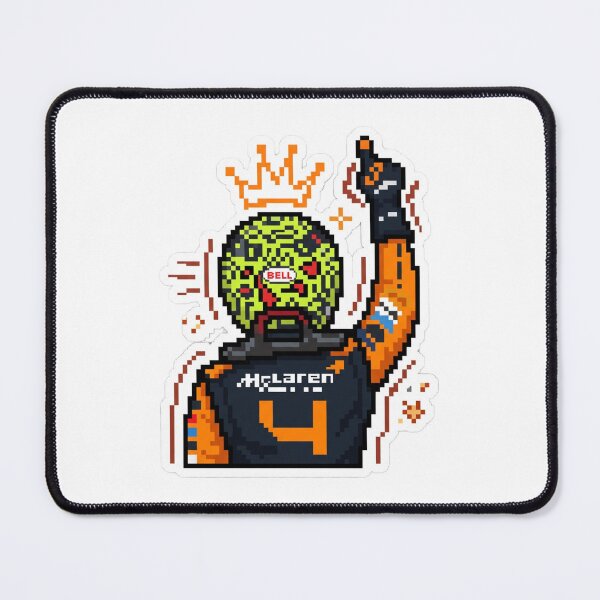 Item preview, Pixel Motorsport Fan Art Sticker | Retro Racing Victory Pose designed and sold by Gurjeetpixelart.