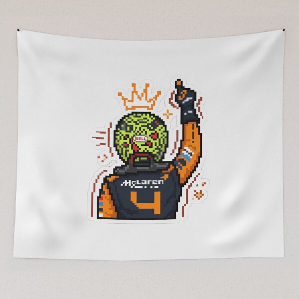 Item preview, Pixel Motorsport Fan Art Sticker | Retro Racing Victory Pose designed and sold by Gurjeetpixelart.