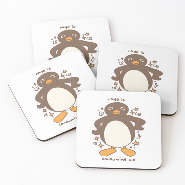 Item preview, Relatable Pingu “rage is consuming me” Fan-art Sticker designed and sold by Planet Karu.