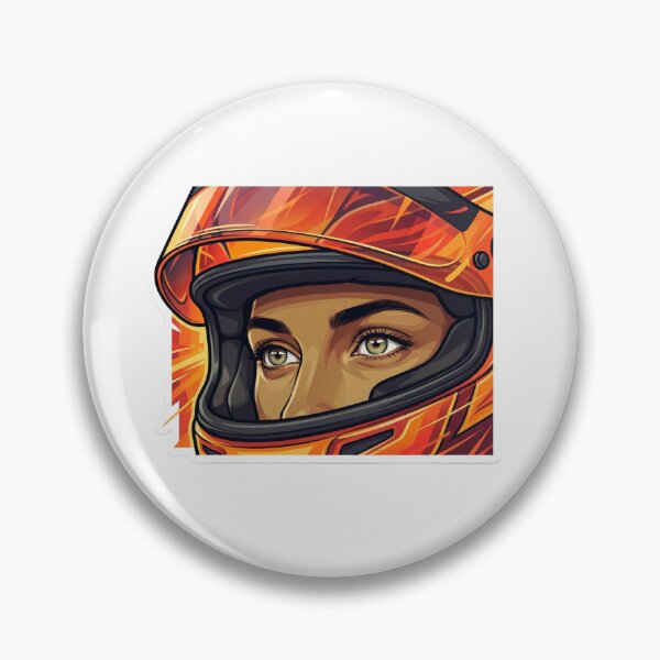 Item preview, Motorsport Helmet Portrait Fan Art Sticker | Racing Focus Illustration designed and sold by Gurjeetpixelart.
