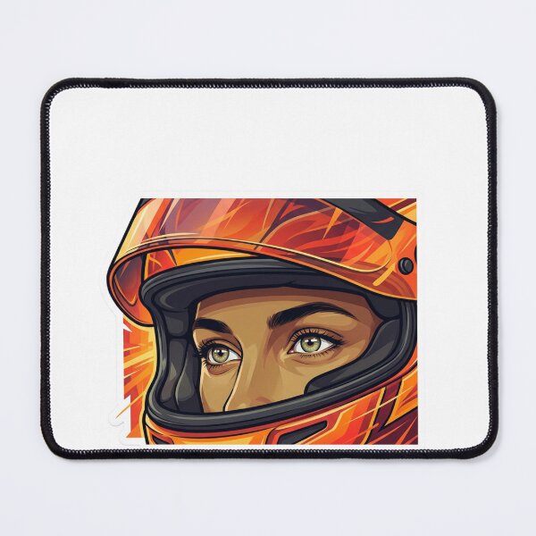 Item preview, Motorsport Helmet Portrait Fan Art Sticker | Racing Focus Illustration designed and sold by Gurjeetpixelart.