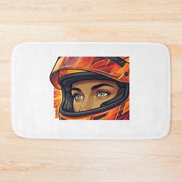 Item preview, Motorsport Helmet Portrait Fan Art Sticker | Racing Focus Illustration designed and sold by Gurjeetpixelart.
