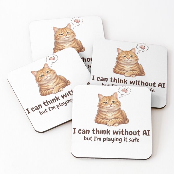 Item preview, Thinking Without AI, Playing It Safe designed and sold by VijeetStudio.