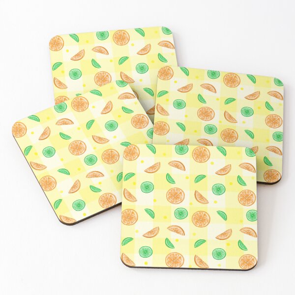Item preview, Oranges and Limes on a Lemon picnic blanket designed and sold by alanamaeart.