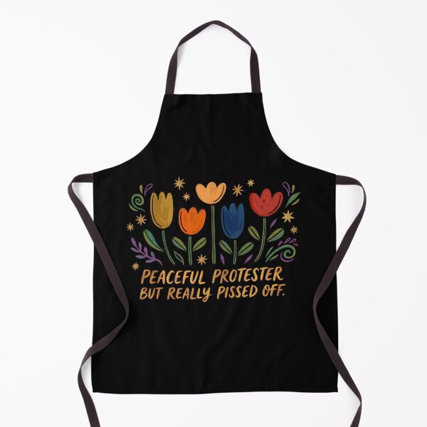 Item preview, Feminist Protest March Shirt, Peaceful But Pissed Off Floral Tee For Her, Activist Gift, Anti-Trump Shirt, Empowerment  designed and sold by THREE LITTLE BEANS.