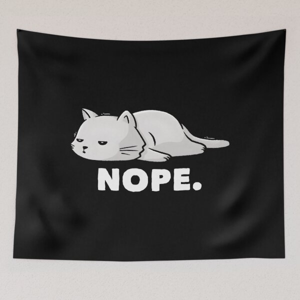 Item preview, Nope Funny Cute Lazy Cat Gift designed and sold by pwyyjotdqwu98.