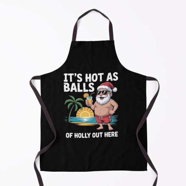 Item preview, Santa Beach Hot As Balls Of Holly Christmas In July designed and sold by RayhendersonArt.