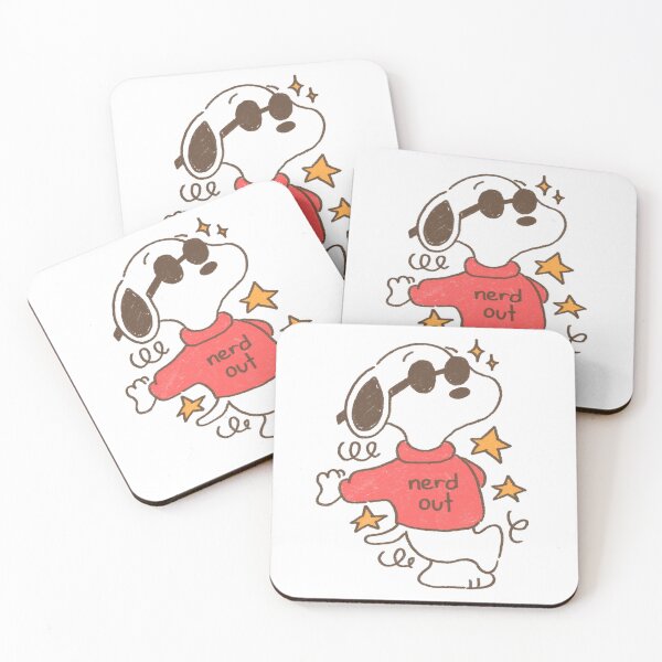Item preview, Nerd Snoopy “nerd out” Fan-art Sticker designed and sold by Planet Karu.