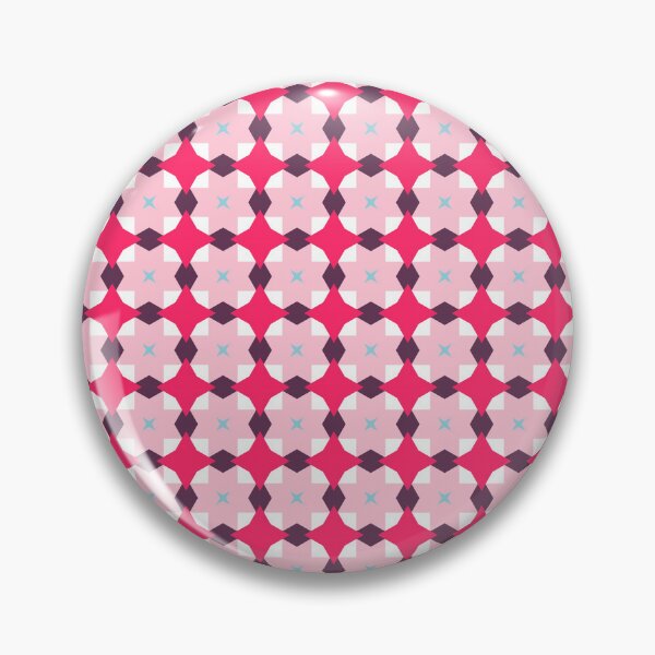 Item preview, Cute Pink Modern Wavy Checkered Herringbone Geometric Abstract Pattern designed and sold by RoyalStarsPatts.