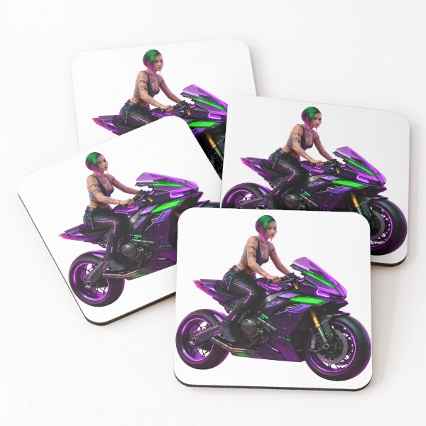 Item preview, Chica ciberpunk en superbike designed and sold by aykiradesigns.